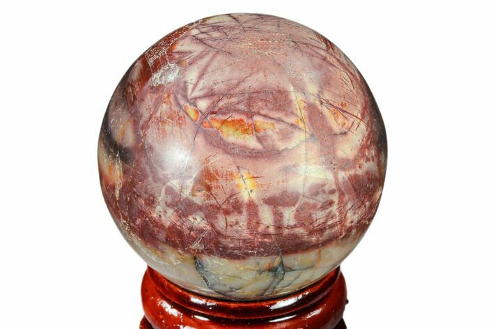 Polished Cherry Creek Jasper Sphere - China #116210